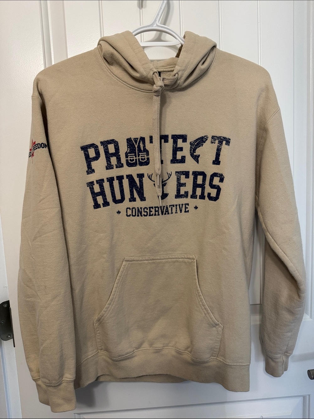 Protect Hunters Conservatve Graphic Hoodie - Beige
